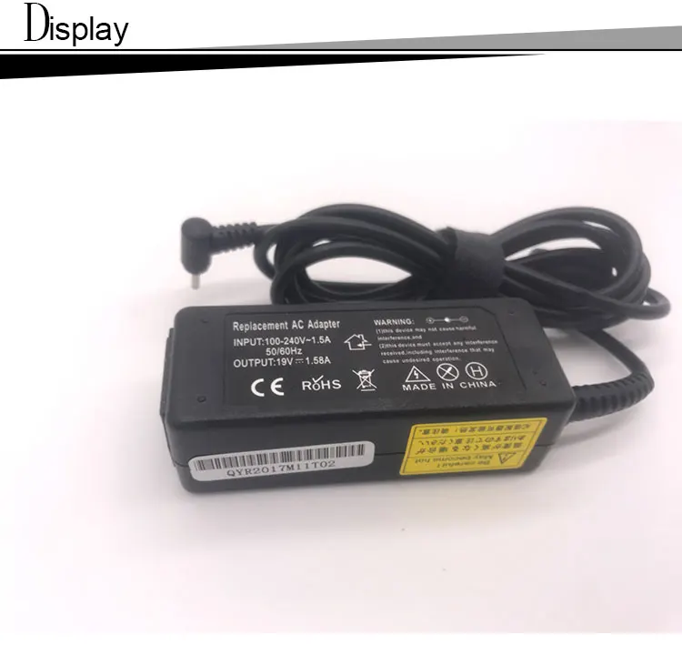 QINERN 19 в 1.58A 30 Вт 2,5*0,7 мм AC зарядное устройство для ноутбука адаптер питания для ASUS AD820M0 AD82030 AD6630 AD82000 AD820MO портативный адаптер