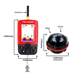 Эхолот Обновление Беспроводной Fishfinder Сенсор Перезаряжаемые Waterpoof Беспроводной Fishfinder Сенсор 125 кГц реки озера моря