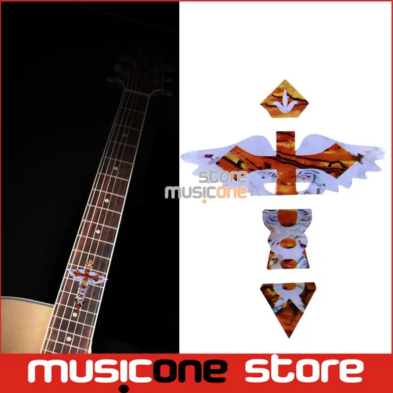 Buy Guitar Neck Inlay Stickers Cross Imitation Abalone