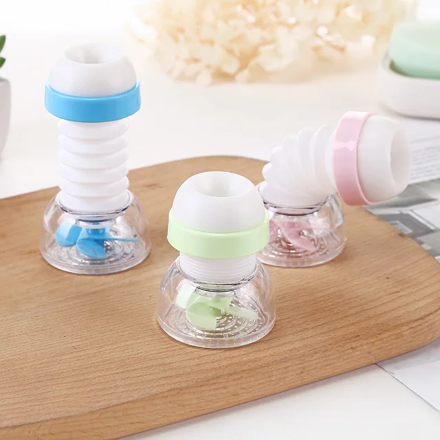 Új 360 Fokos Forgatható Vízcsapot Levegőztető Buborékforgó Fej -Vízmegtakarító Csaptelep Aktivált Szén - Image 2