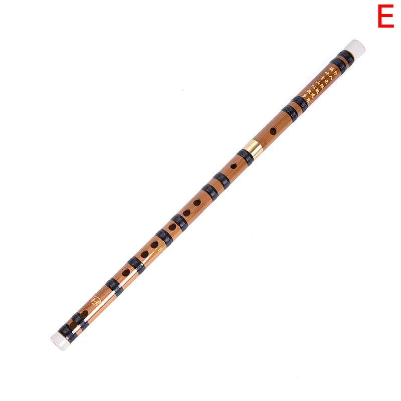 Профессиональный 1 шт. Bamboo FluteWoodwind флейты Музыкальные инструменты C D E F ключ Китайский Dizi поперечные Flauta+ фланелевая флейта сумка - Color: E