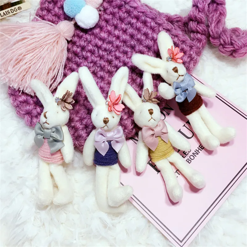 

Korea Handmade Cute Plush Flower Bowknot Rabbit Girl Women Brooches Pins Badges Fashion Jewelry Apparel Accessories-SLGWBH001F
