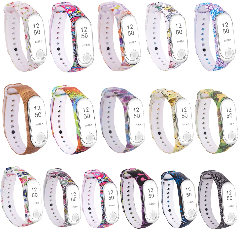 

Xiaomi Mi Band 3/4 Strap Miband 4 Waterproof Soft Silicone Wristband Bracelet Accessories for Xiaomi Mi Band 4 Smart Bracelet