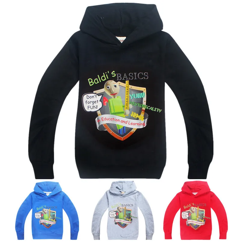 

New Baldi's Basics sweatshirts kids t shirts Tops Sportswear baby boy clothes girls boys hoodie Baldis basics T shirt Clothing