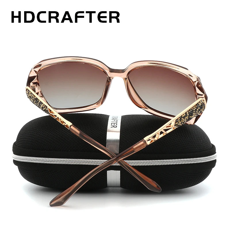 Новое поступление HDCRAFTER Элитный бренд Дизайн солнцезащитные очки негабаритных
