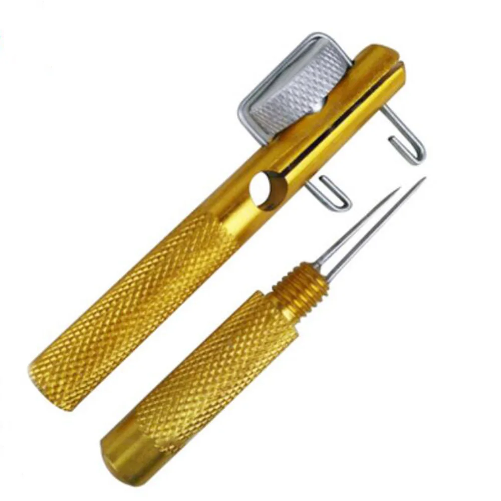 

Full Metal Fishing Hook Knotting Tool Tie Hook Loop Making Device Hook Remover Knots Tie Fishing Tackle Accessory
