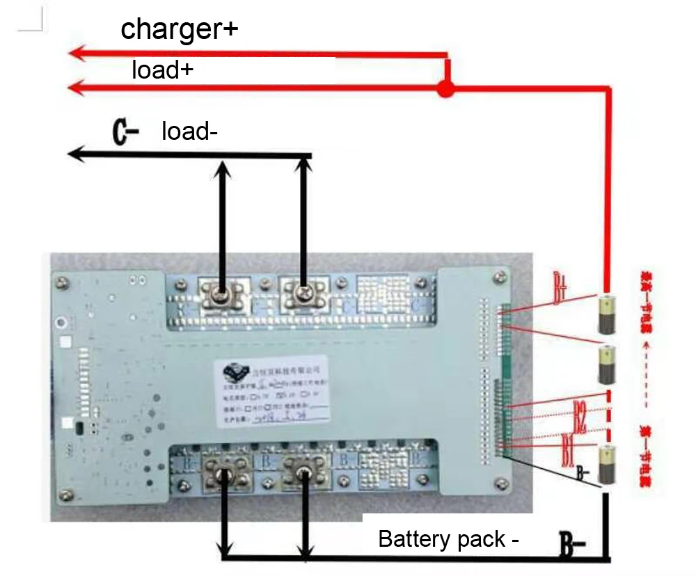 DYKB 10S 13S 16S 200A High Current 18650 lithium battery Balance Protection board BMS Li-ion 36V 48V 60V UPS Electric CAR E-bike 