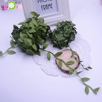 

5m eters of silk artificial leaves Teng festive wedding decoration DIY supplies decorative gift wreath collage scrapbook Flores