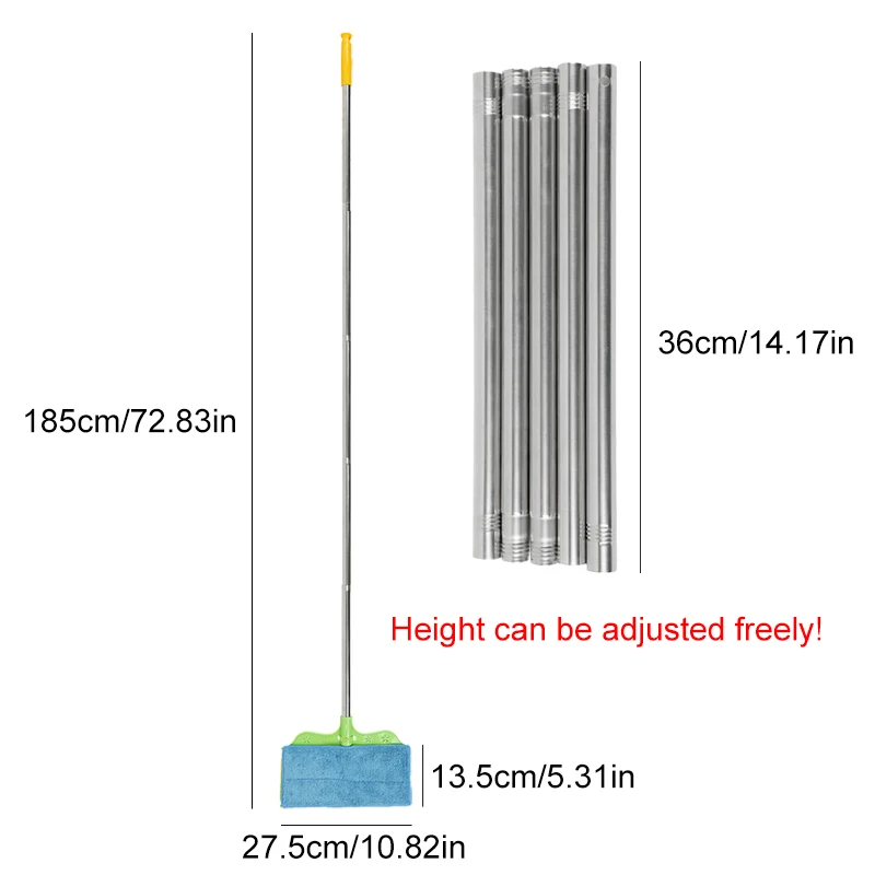Congis удлиняющий стержень двухсторонний ленивый чистый Швабра светильник чистый деревянный Dloor щелевая Волшебная пыль толчок плоское сопротивление Мягкая головка стекло протрите