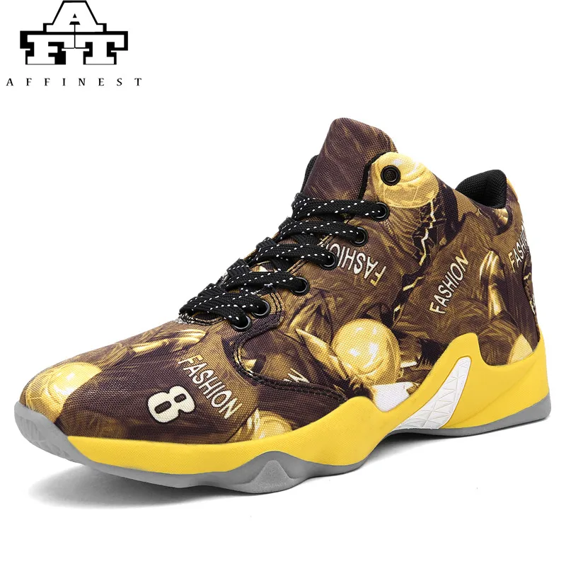 AFFINEST Camouflage Basketball Shoes for Men Damping Sneakers