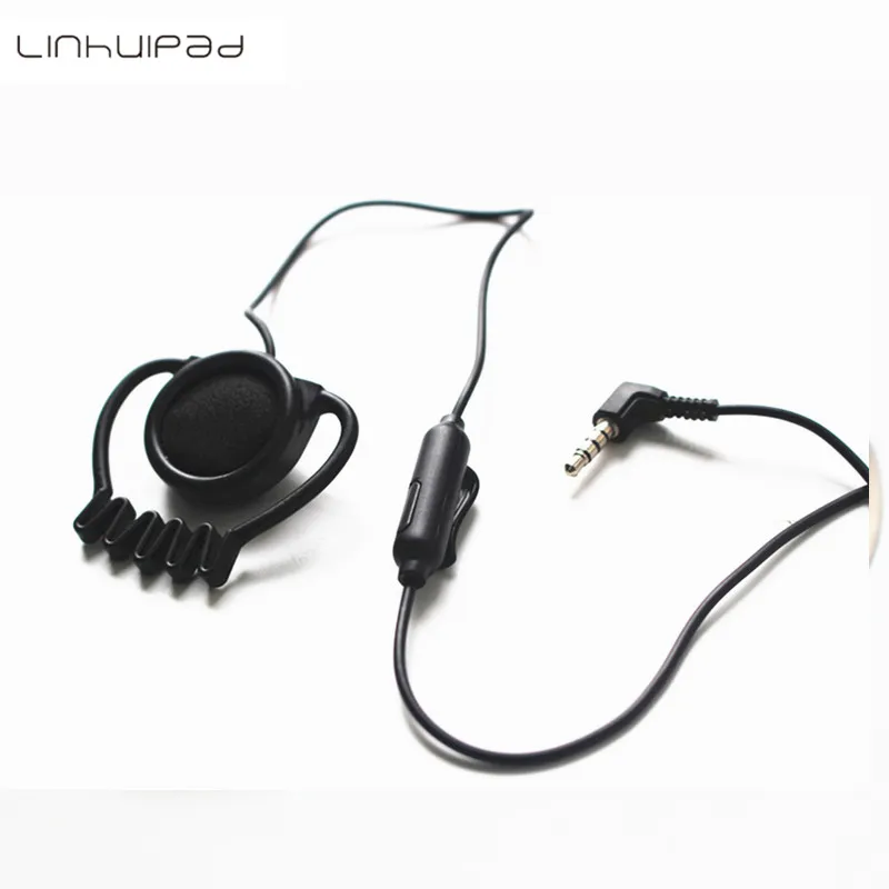 Linhuipad гид системы крюк наушники 1-бутон наушник одной стороны гарнитуры с микрофоном Универсальный 500 шт./партия