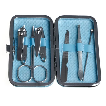 

6pcs Pedicure Manicure Set Nail Care Clipper Scissors Travel Kit Grooming Tool
