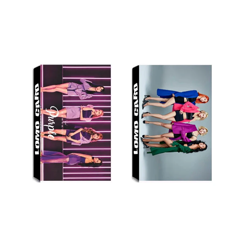 

KPOP MAMAMOO PURPLE Starry Night Album LOMO Cards Self Made Paper Photo Card Photocard