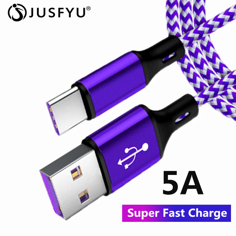 

5A Super Quick Charge USB Type C Cable for Huawei P30 P20 mate 20 pro Fast Charging Cable for Samsung galaxy note 9 s9 s8 plus