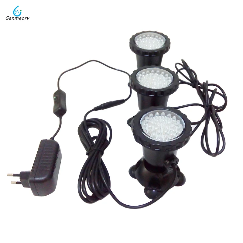 

1 to 3 LED Underwater Spotlight Lamp 7 Colors Changing Waterproof Spot Light for Garden Fountain Fish Tank Pool Pond Aquarium