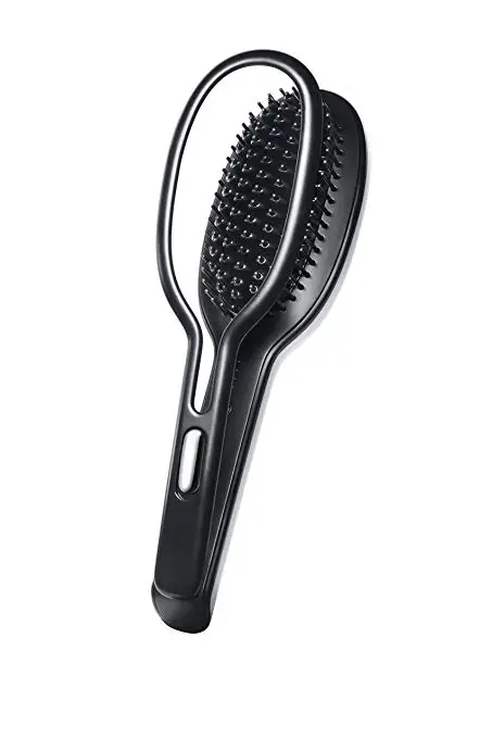 

Glossie Ceramic Styling Brush 3-in-1 Multifunctional Styling Tools Hair Straightener Brushes Comb Flat Iron & Curling