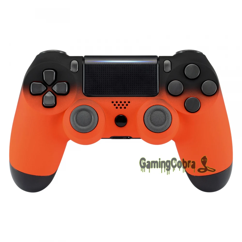 

For PS4 Pro Slim Controller Front Shell Faceplate Soft Touch Shadow Orange JDM-040