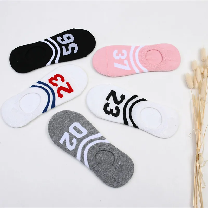 

Free Shipping 1 Pair Summer Women Cotton Invisible Stripe Motion Socks Low Ankle Sock Girls boat casual slippers Basketball Sock
