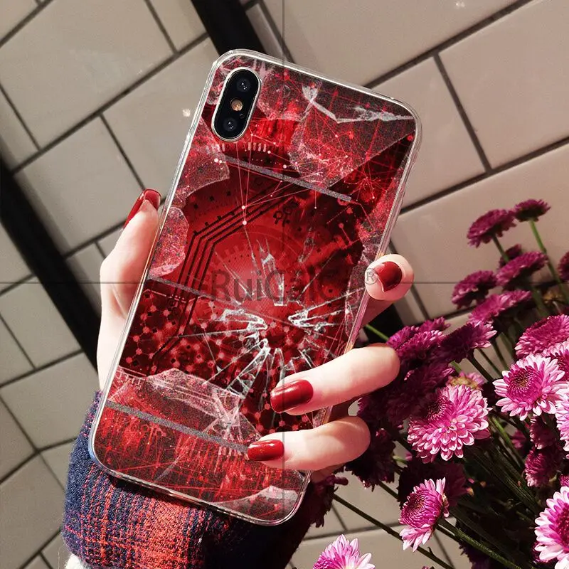 Broken glass screen