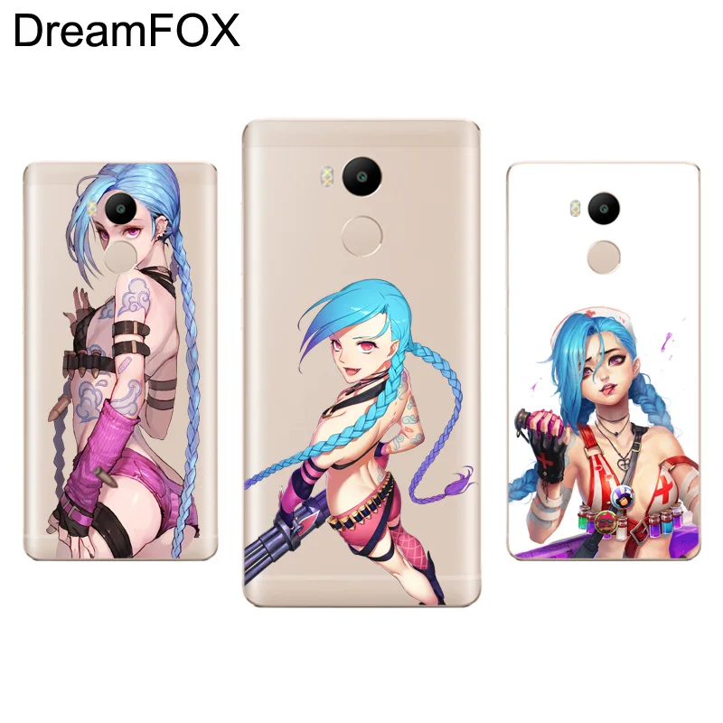 DREAMFOX M246 League Of Legends Jinkesi Мягкий силиконовый чехол из ТПУ для Xiaomi Redmi Note 3 4 4X5 5A 6 7 Pro Global