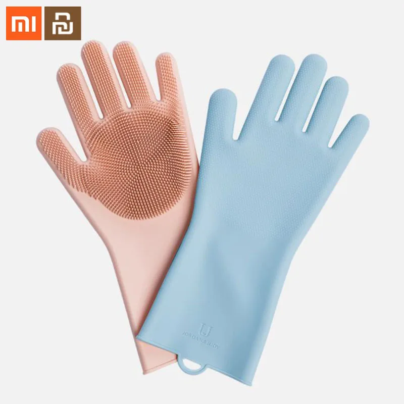 Силиконовые чистящие перчатки Xiaomi Mijia Magic изоляционные Нескользящие простые в