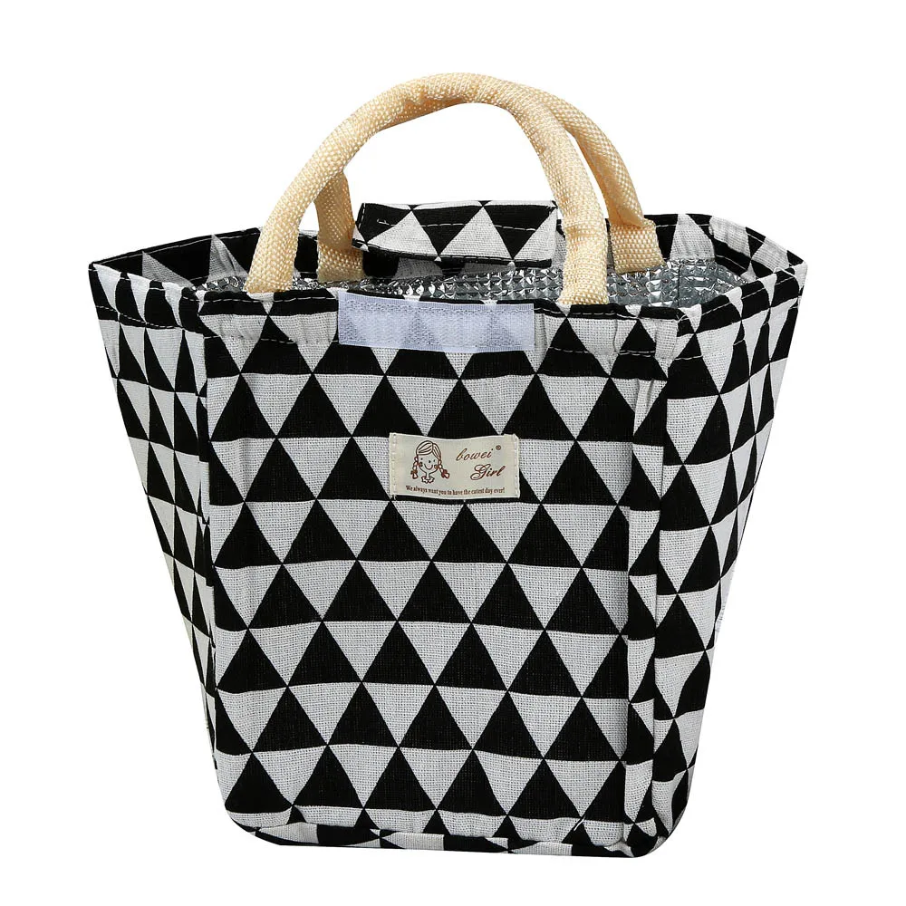 

Lunch Bag Thermal Insulated Box Tote Cooler Bag Bento Pouch Lunch Storage Case Picnic Tote High Quality bolsa termica ##
