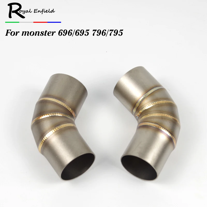 

Free shipping Connecting Pipe Link Middle Pipe Stainless Steel Pipe Slip on Mid Tubes for 695 696 795 796 1100 848 1098 1198