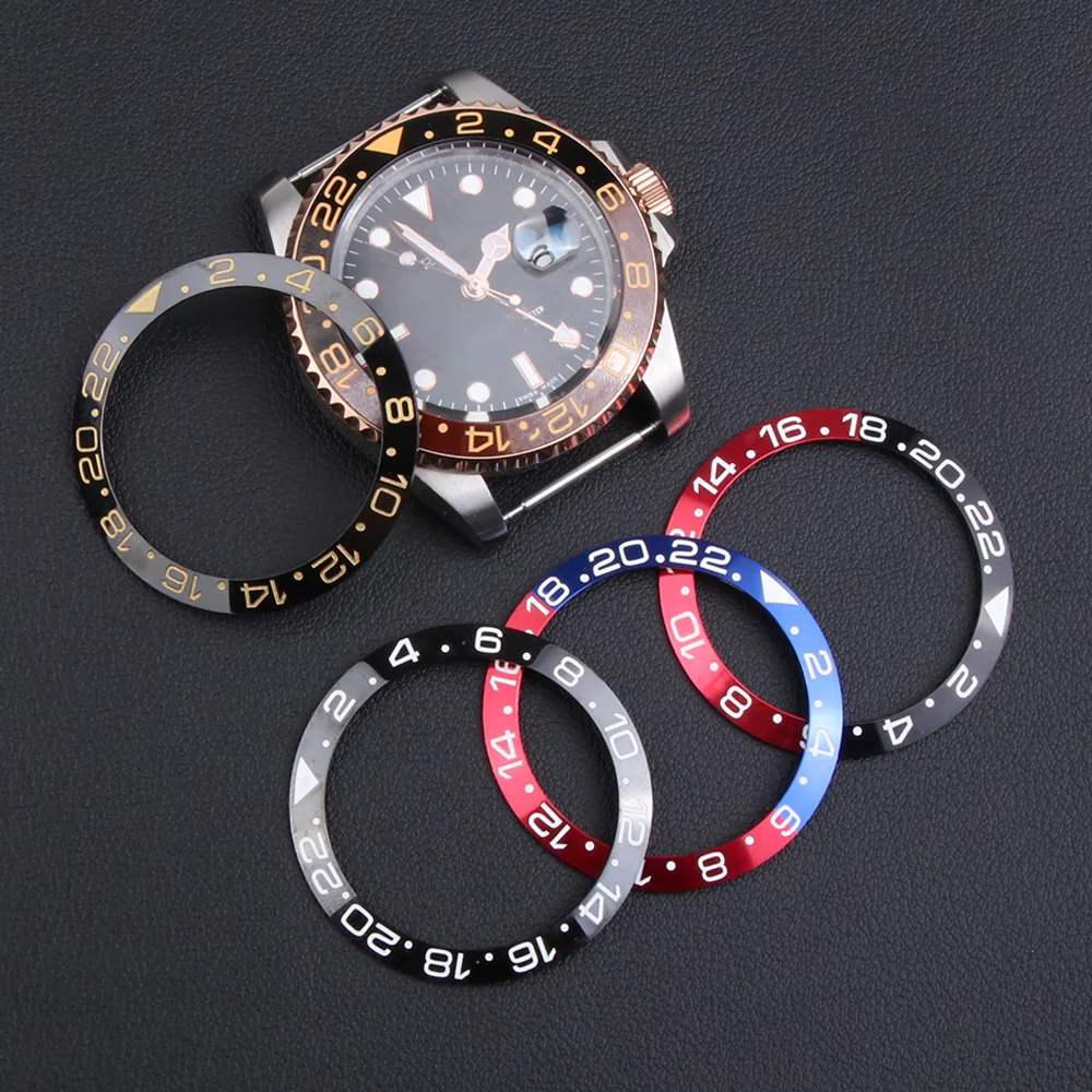 30.6-38mm Ceramic Bezel Insert For 40mm Dial for Sub mariner Gmt Oyster Watch Face Watches Replacement Accessory RootBeer Batman