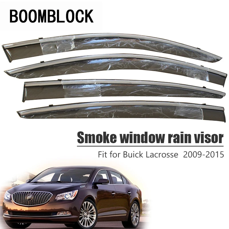 High Quality 4pcs Smoke Window Rain Visor For Buick LaCrosse 2015 2014