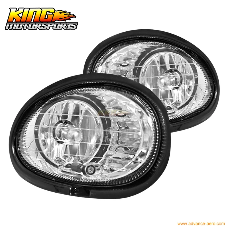 Halogen Head Lamp Assembly Set of 2 LH /& RH Side Fits 01-05 Chrysler PT Cruiser