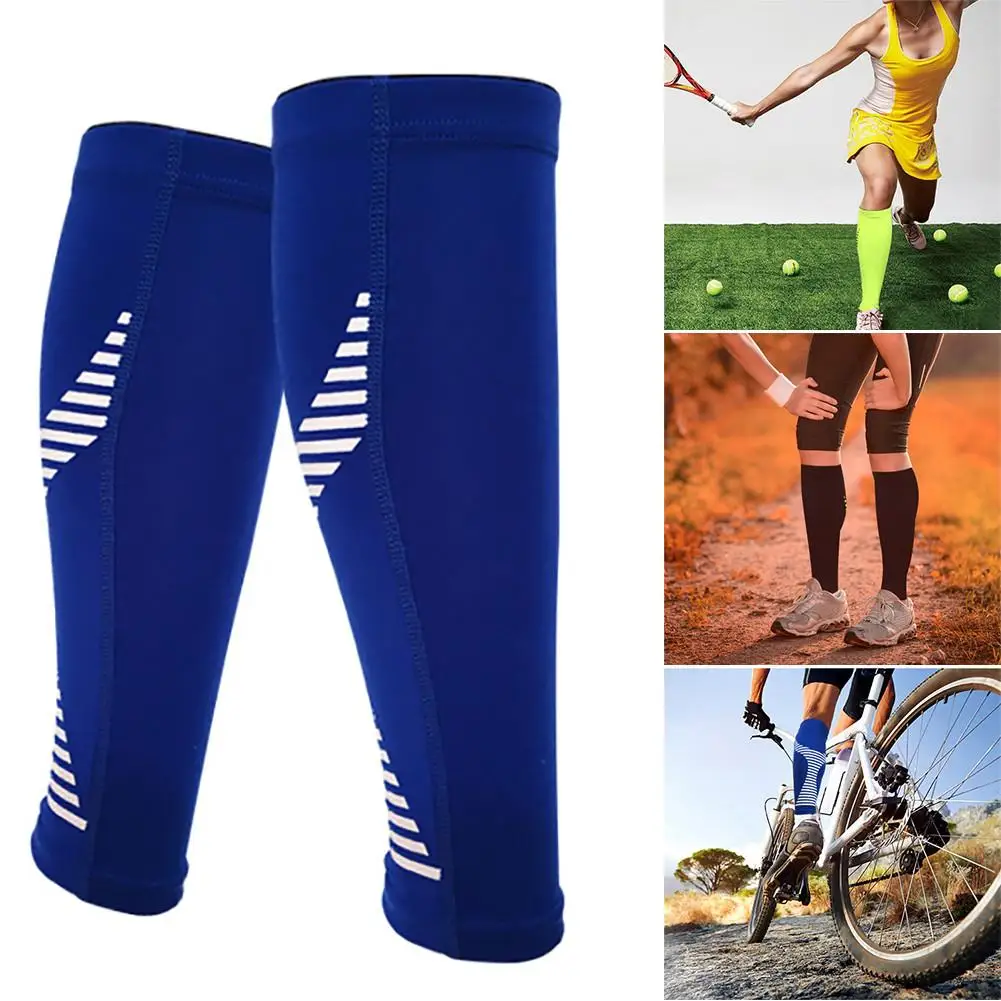 

1PC Breathable Football Running Compression Calf Sleeve Elastic Sports Wrap Guard Shin Leg Sleeve Protector Basketball Knee Pads