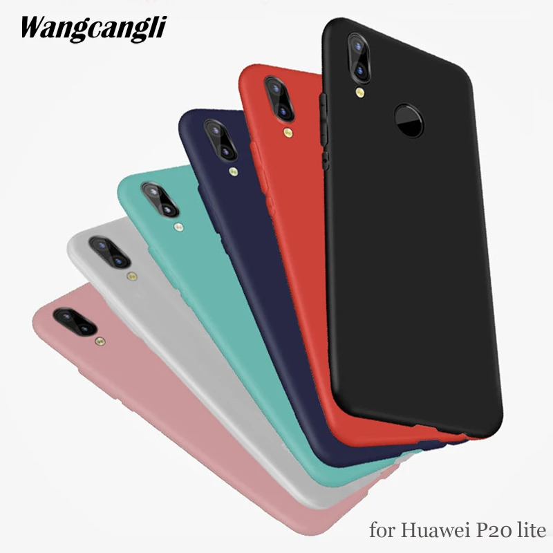 

TPU frosted candy shell for Huawei p20 lite protective sleeve drop protection sleeve solid color for huawei p20 lite case cover