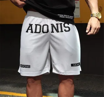 

Mens cotton shorts Calf-Length Beaching gyms Fitness Bodybuilding Summer Casual Fashion Brand short pants Loose Solid Sweatpants