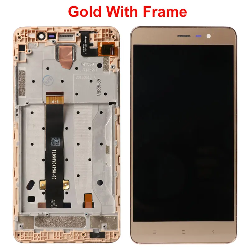 Для Xiaomi Redmi Note 3/Pro SE ЖК-дисплей+ сенсорный экран+ рамка дигитайзер замена экрана 152 мм специальное издание глобальная версия - Цвет: Gold With Frame
