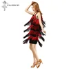 Sexy Latin Dance Costumes Tassel Latin Skirt Woman Sleeveless Latin Dance Dress Cha Cha Samba Rumba Dance ► Photo 2/6