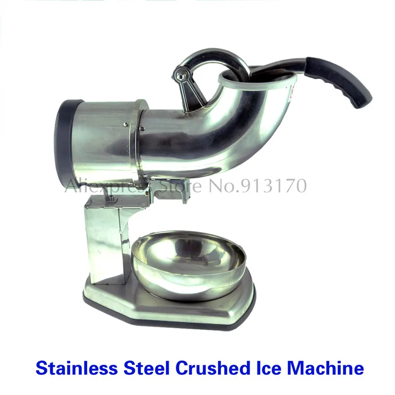 Нержавеющая сталь дробилки льда Снег Конус чайник коммерческих лед измельчитель машина 0.4kw Фирменная Новинка