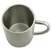 Double Wall 250ml Stainless Steel Mug w/ Handle,Quality Heat Resistant,Portable Isolating Children Cup,Vacuum Insulation ► Photo 3/5