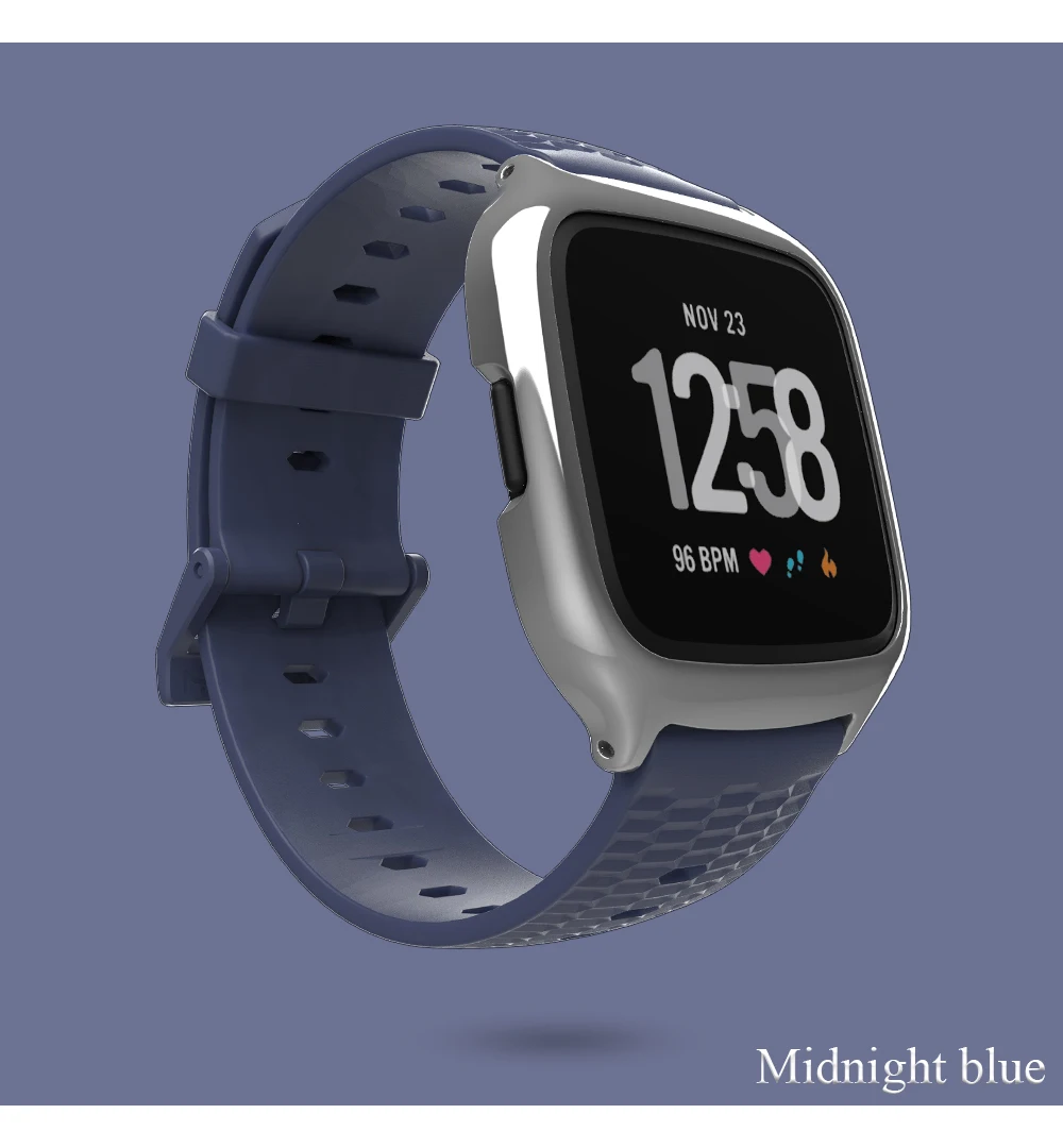 Mijobs ТПУ силиконовый ремешок для Fitbit Versa ремешок аксессуары для умных часов для Fitbit Versa, ремешок для спортивного браслета Correa