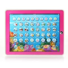 English Spanish Learning Machine Kid Laptop Computer with LED Music Alphabet English Learning Educational Toys Computer