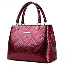 Новая модная дизайнерская качественная тисненая сумка-мессенджер, сумки из твердой лакированной кожи, женская сумка на плечо, Женская Офисная Сумка-тоут