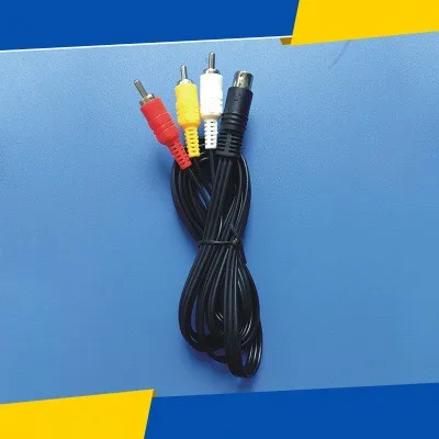 

FZQWEG New nickel Plated SAV RCA Video Audio Composite Cable for Sega Saturn S-Video AV
