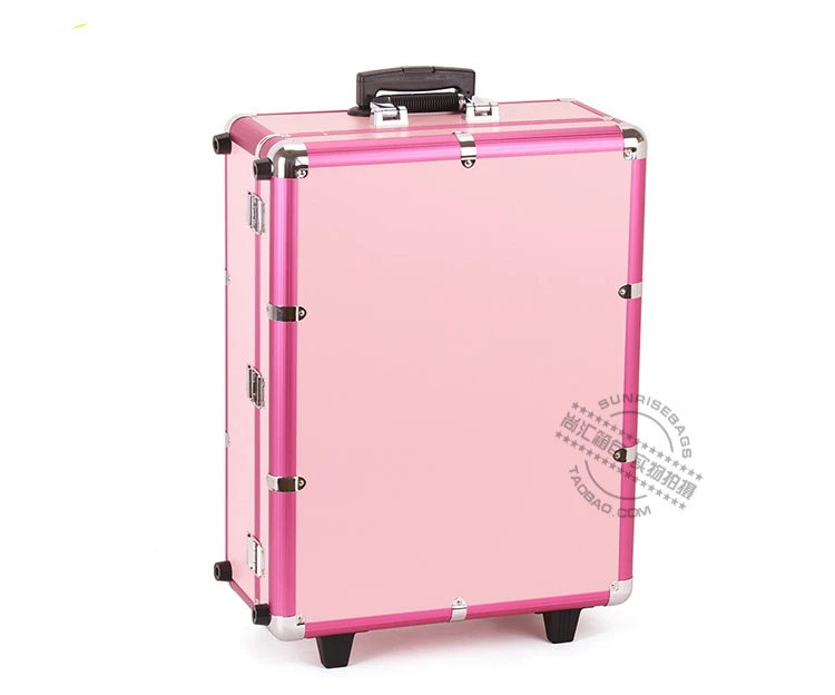 В Бразилию, Аргентину, Израиль, розовый алюминиевый чехол для красоты tolley с подсветкой/Косметическая станция для макияжа с подсветкой