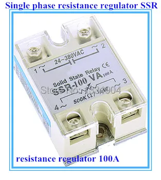 

Single phase solid state relay with resistance regulator SSR-100VA 100A SSR relay input 24-380VAC
