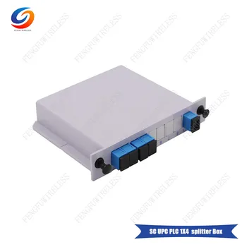

2018 hottest 30pcs/lot 1*4 LGX Splitters SC UPC Insert Cassette PLC LGX Box Fiber Optic Splitters with good price