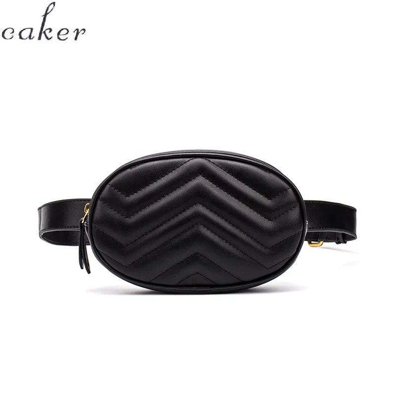 

Caker Brand 2019 Women V Diamond Lattice Chest Bag Fashion High Quality Fanny Waist Pack Wholesale
