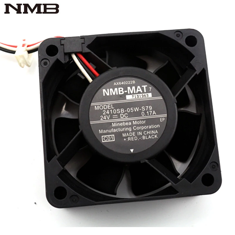 Оригинальный Для NMB 6 см 6025 2410SB-05W-S79 60*60*25 мм DC 24V 0.17A Инвертор Вентилятор охлаждения