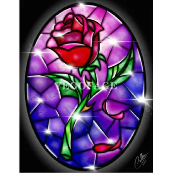 

Full Diamond embroidery diy 5d diamond painting rose Handmade Crafts mural cross stitch mosaic Cartoon home Decor