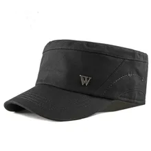 Винтажная бейсболка с плоским верхом, хип-хоп хлопковая кепка с изогнутым плоским козырьком, Мужская кепка, летняя Классическая Кепка в стиле милитари, ретро кепка, шляпа бренда Gorra