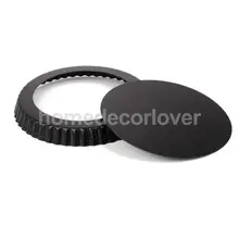 Круглая рифленая Оловянная антипригарная свободная основа " для пирожков выпечка форма для посуды