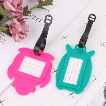 

Cartoon Travel Luggage Tags Name Address Holder Identifier PVC Tags